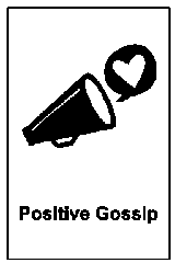 Icona Positive Gossip: apprezzamento giocoso